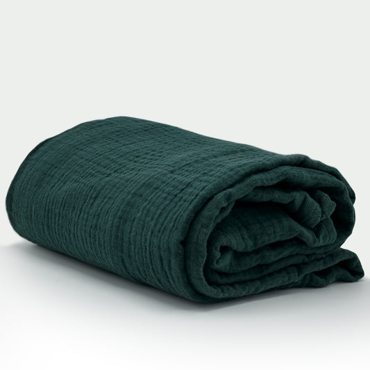 Muslin Swaddle Blanket | Evergreen