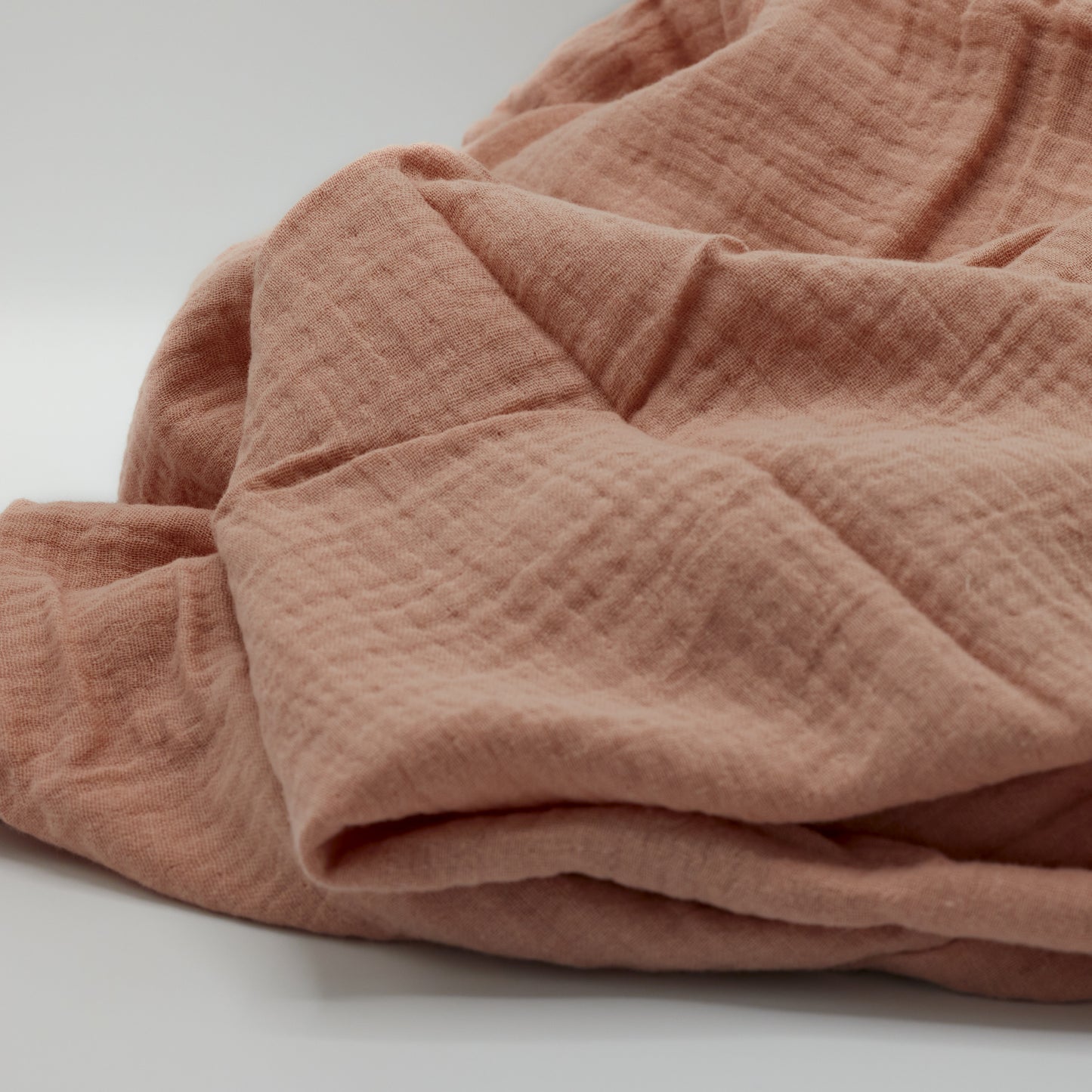 Muslin Swaddle Blanket | Peach