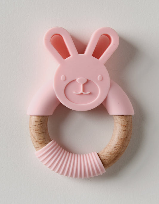 Bunny Teether Pastel Pink