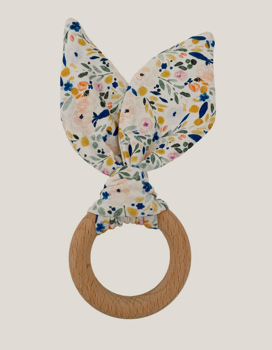 Crinkle Bunny Ears Teether Floral