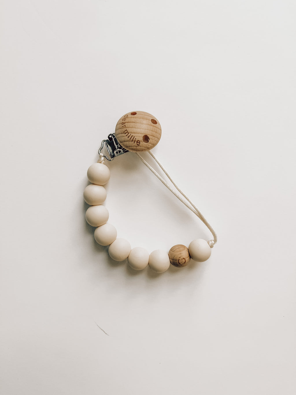 Pacifier Clip - Milk