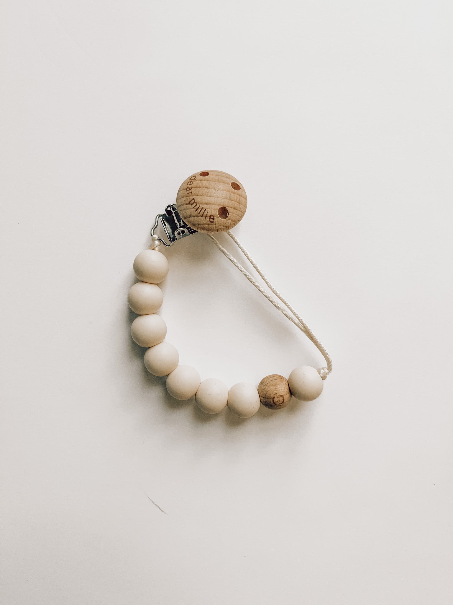 Pacifier Clip - Milk