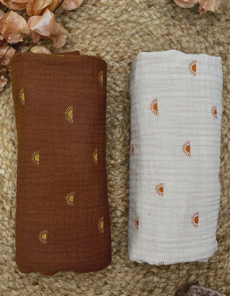 Sunshine Vanilla Muslin Baby Blanket