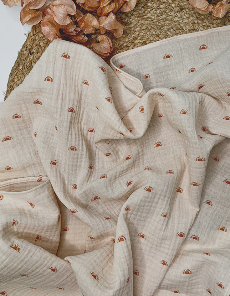 Sunshine Vanilla Muslin Baby Blanket