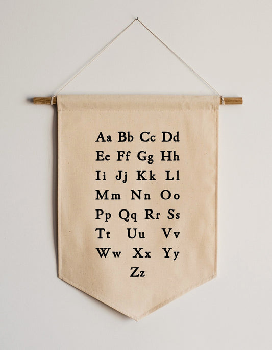 Schoolhouse Alphabet Hanging Banner