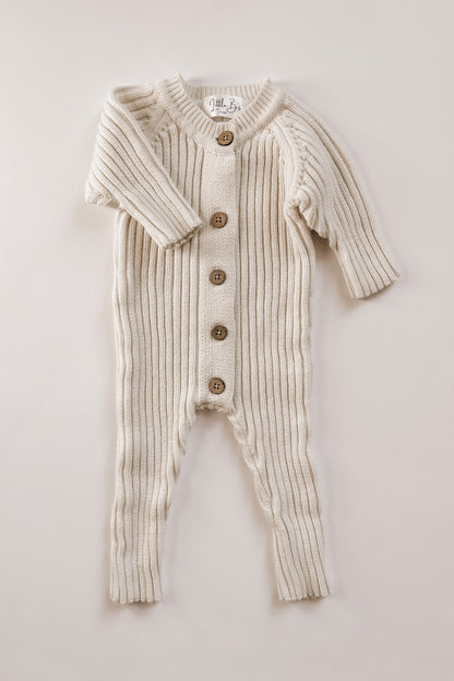 Knit Romper - Milk