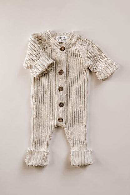 Knit Romper - Milk