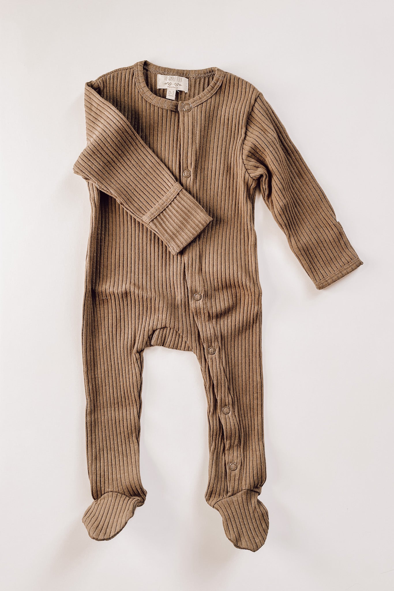 Ribbed Pajama - Walnut