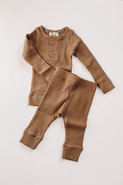 Ribbed Set - Camel