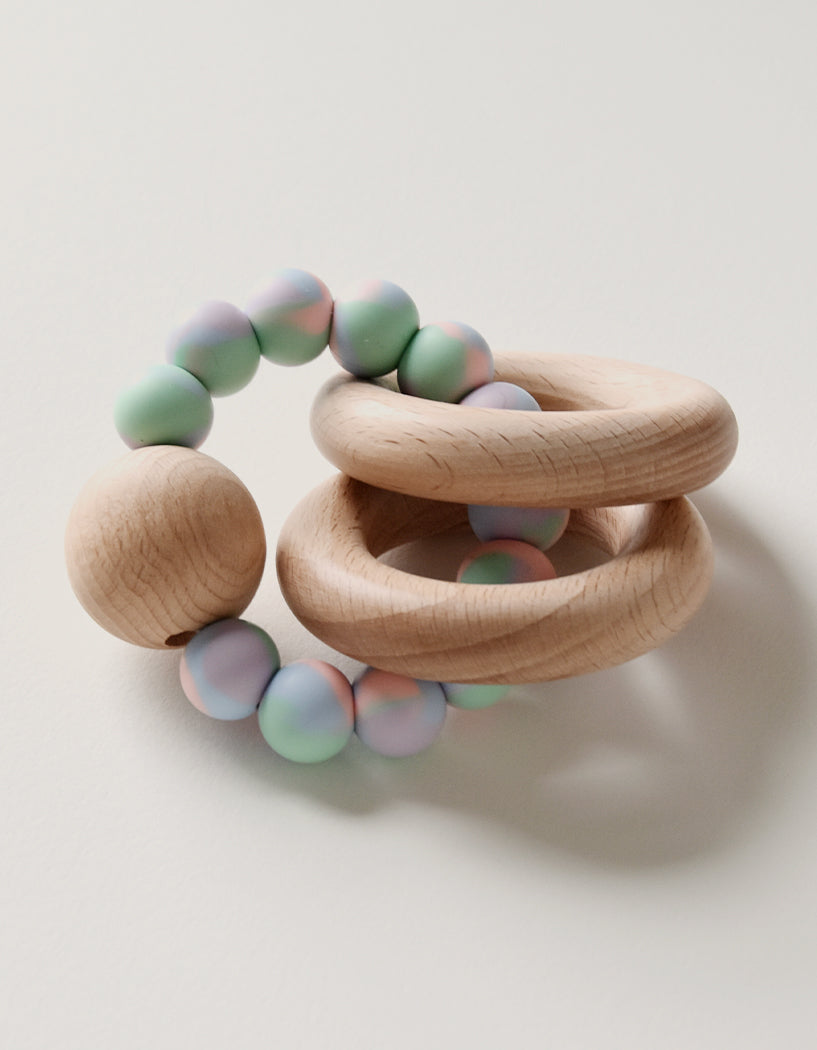 Teether Ring Tie Dye Pastel