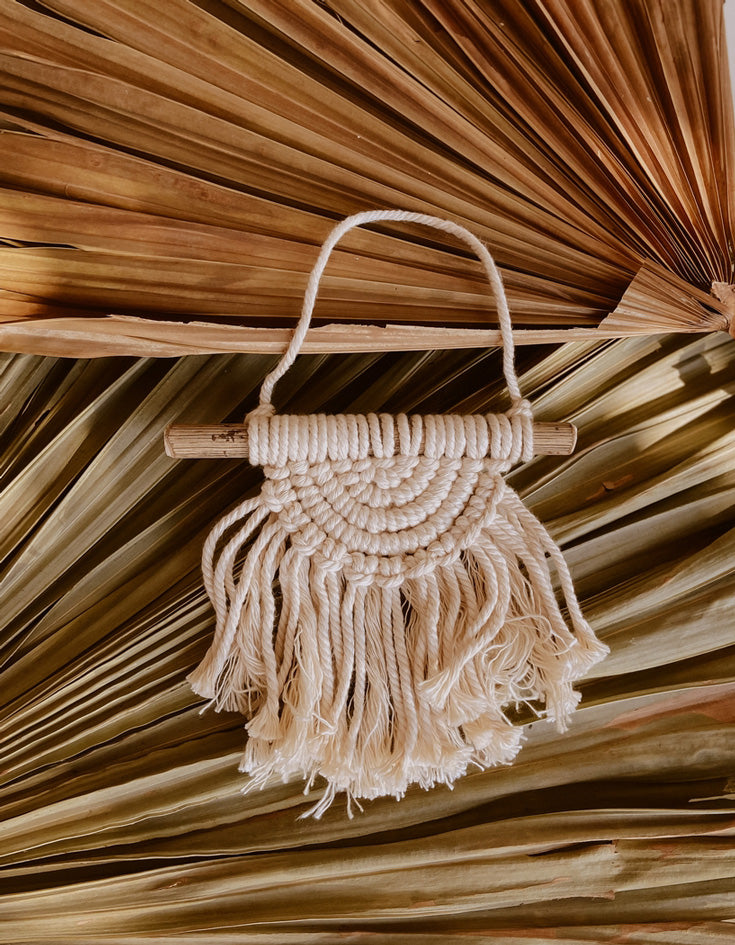 Iris Mini Macrame Wall Hang